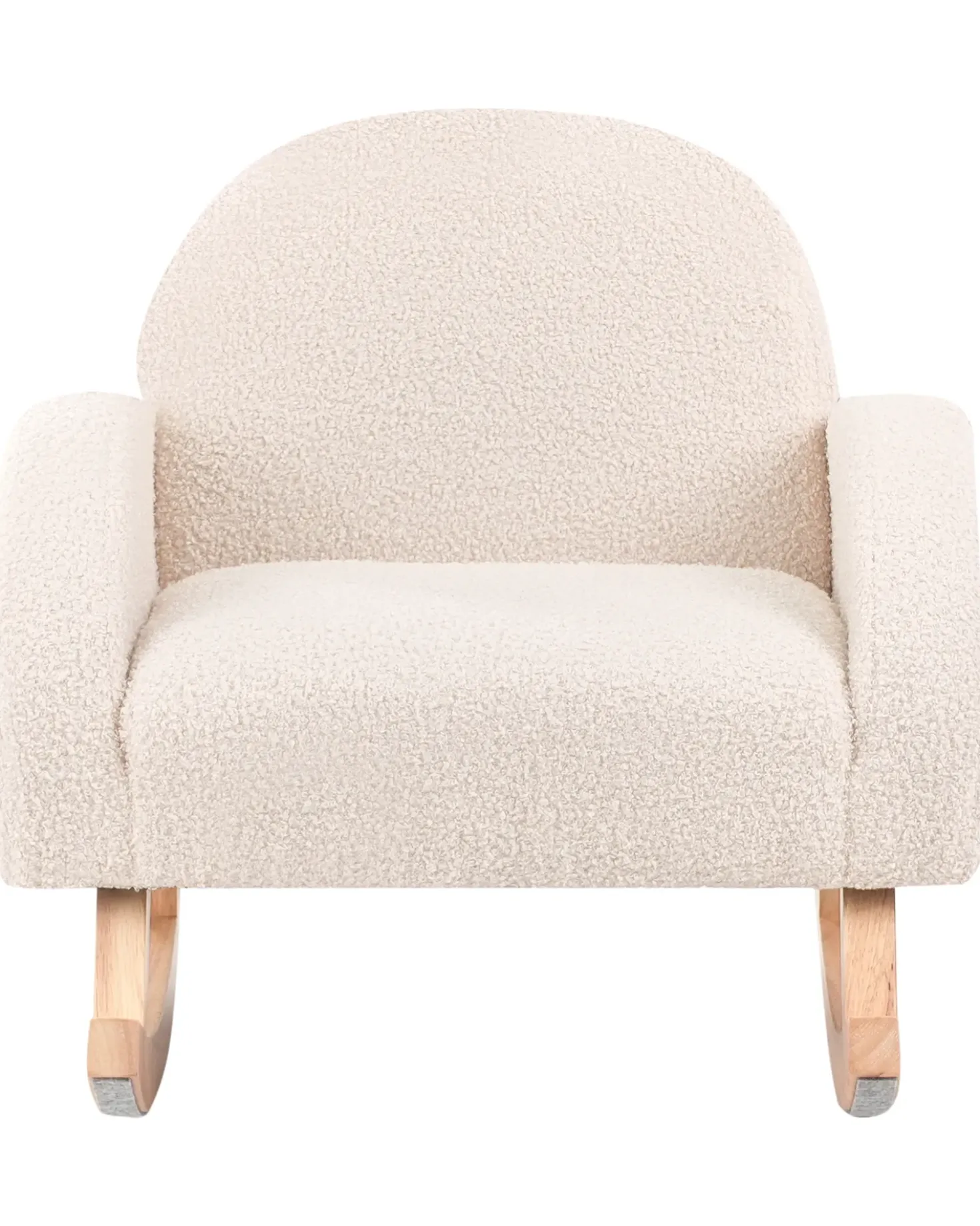 Sedia a dondolo per bambini HUG Bouclé Beige chiaro
