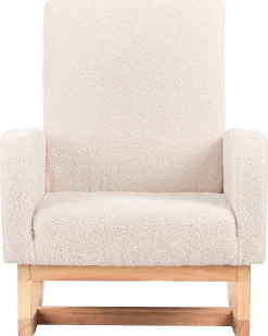 Sedia a dondolo per bambini NORBY Bouclé Beige chiaro