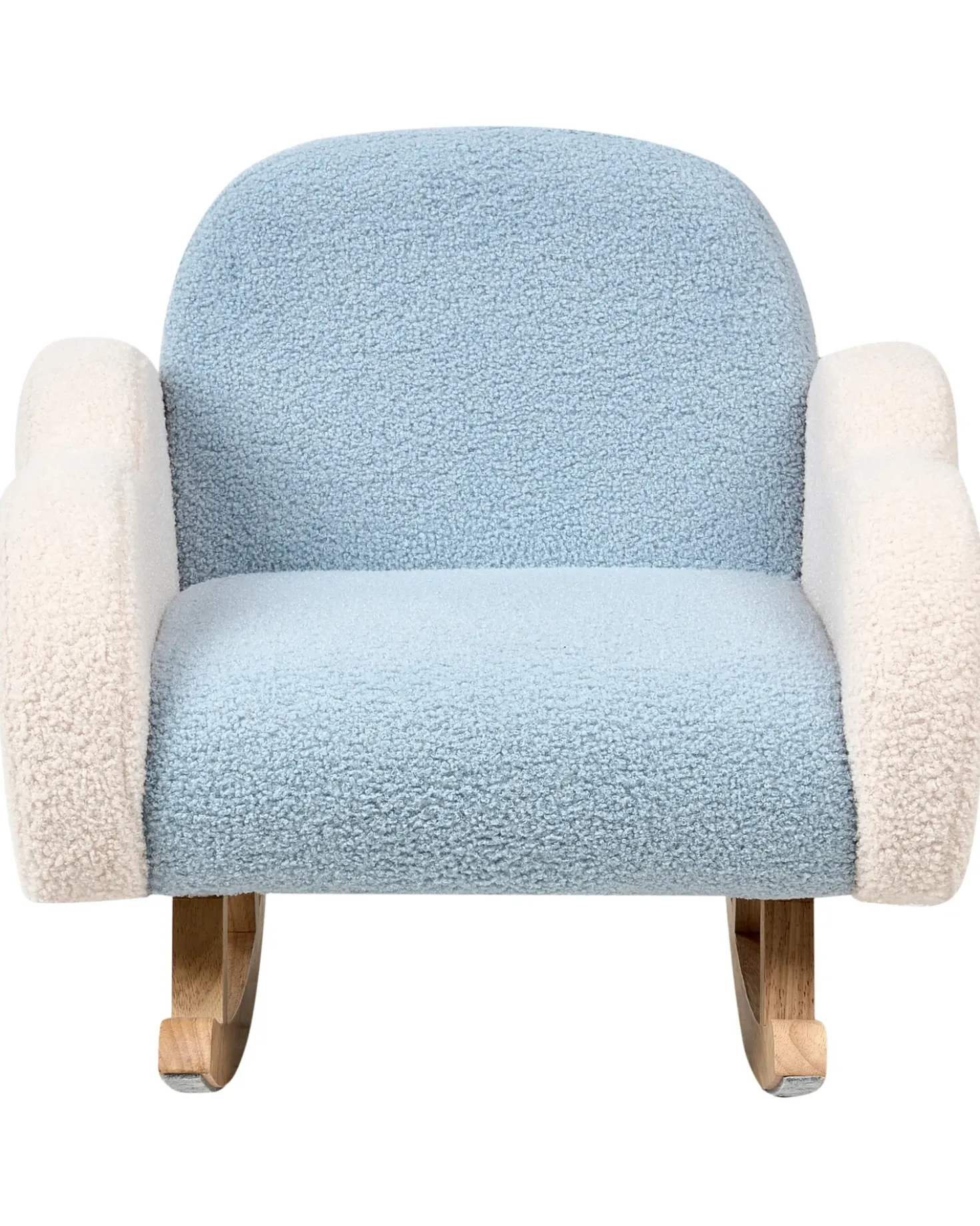 Sedia a dondolo per bambini Nuvola SKARE Bouclé Azzurro