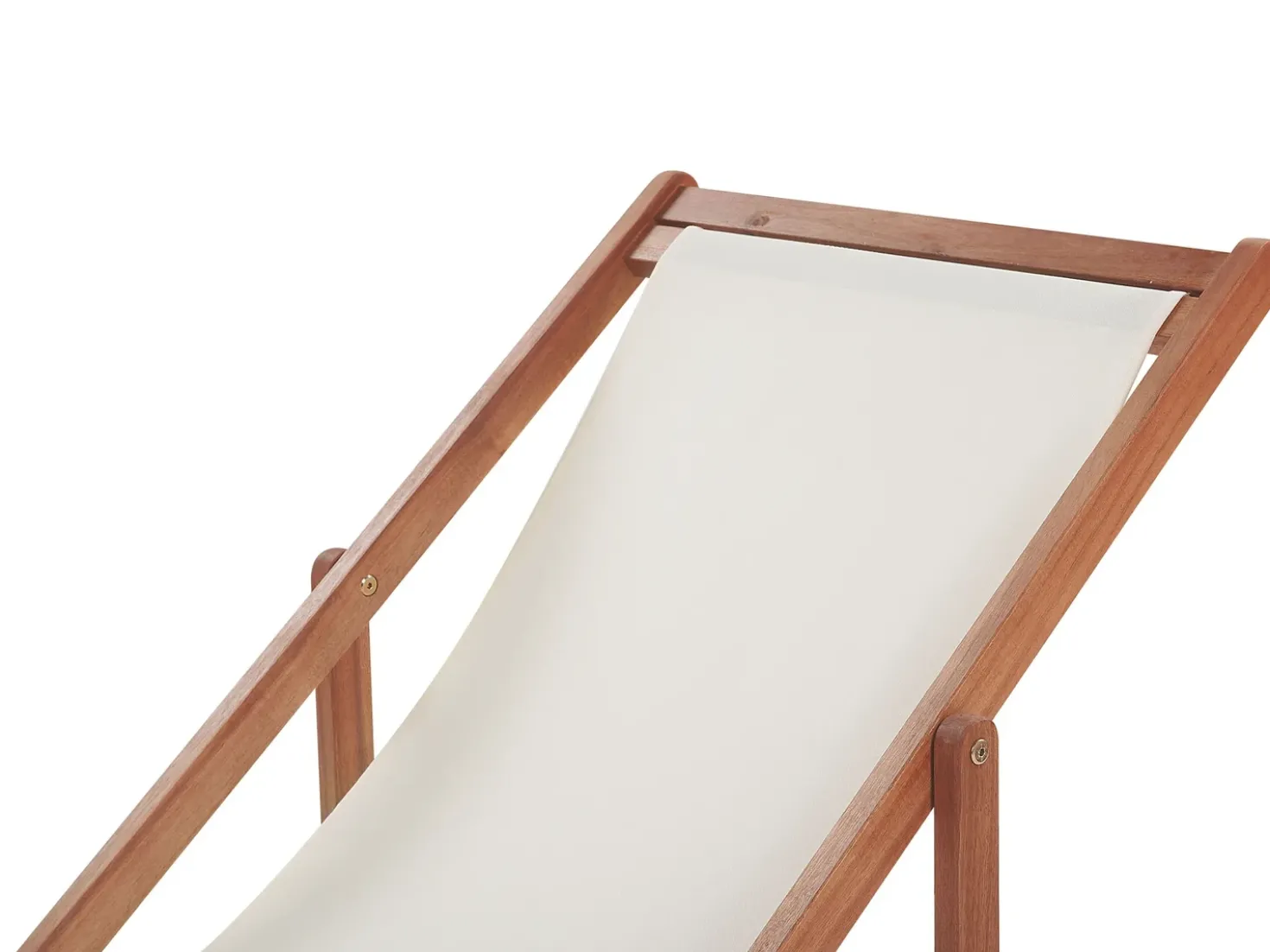 Sedia a sdraio pieghevole ANZIO con Tessuti di Ricambio Legno d'acacia Marrone scuro
