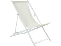 Sedia a sdraio pieghevole LOCRI II Metallo Beige chiaro