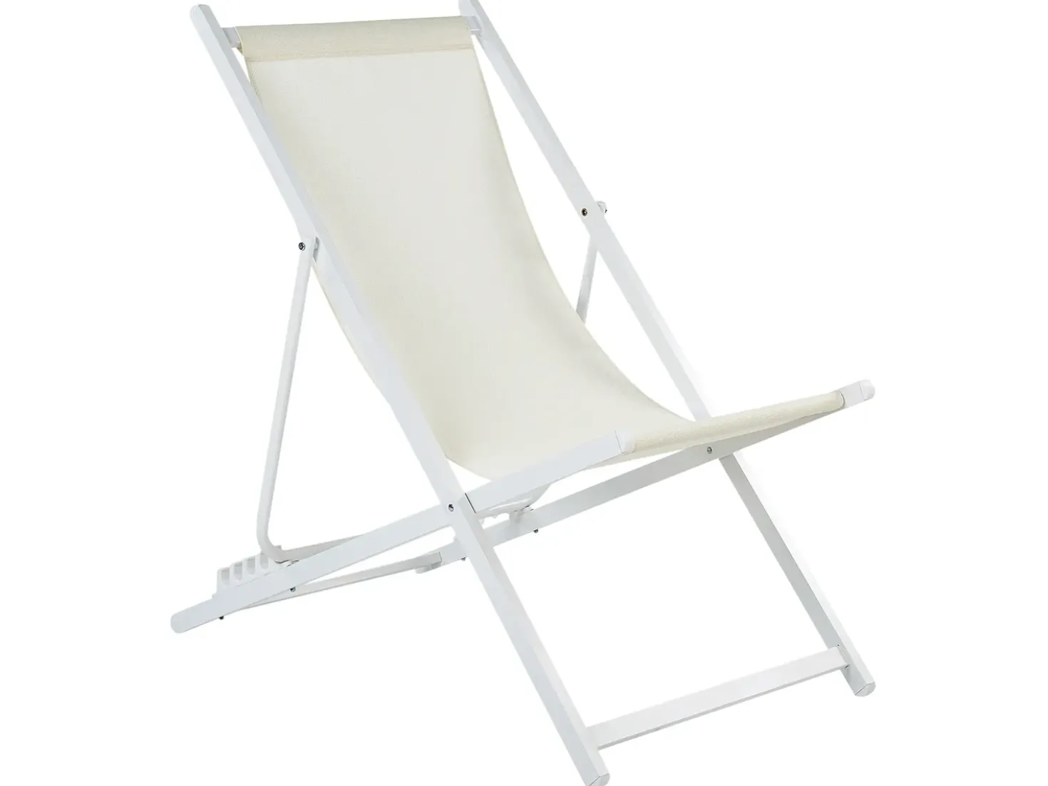 Sedia a sdraio pieghevole LOCRI II Metallo Beige chiaro
