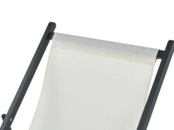 Sedia a sdraio pieghevole LOCRI II Metallo Beige chiaro
