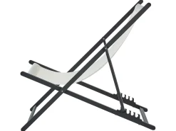 Sedia a sdraio pieghevole LOCRI II Metallo Beige chiaro