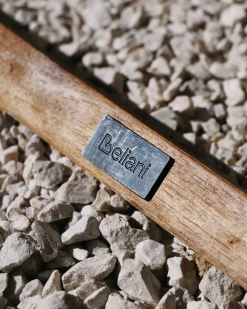 Sedia a sdraio pieghevole ANZIO con Tessuti di Ricambio Legno d'acacia Marrone chiaro