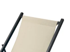 Sedia a sdraio pieghevole LOCRI II Metallo Beige