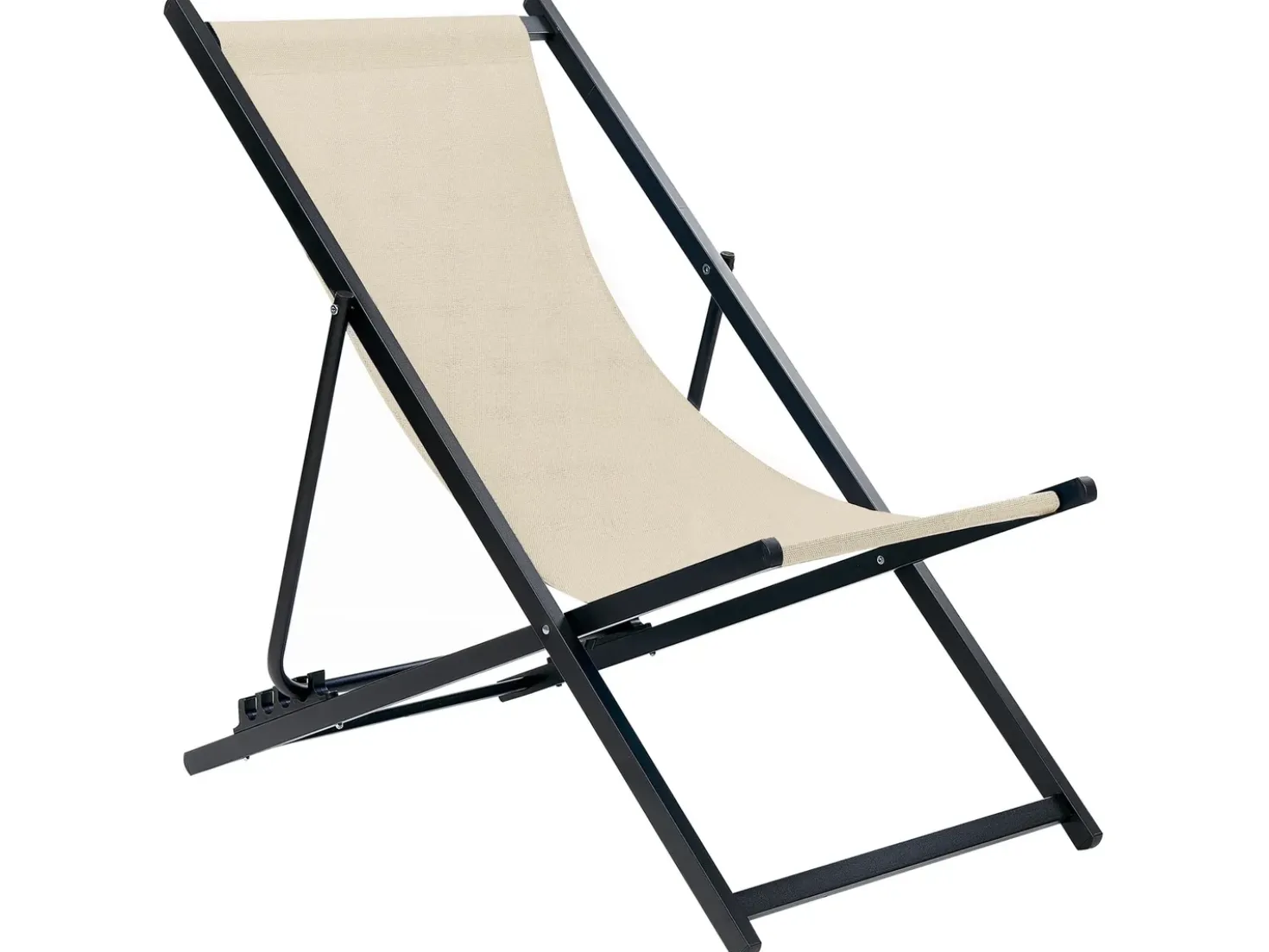 Sedia a sdraio pieghevole LOCRI II Metallo Beige