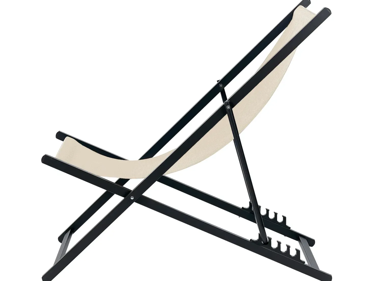 Sedia a sdraio pieghevole LOCRI II Metallo Beige