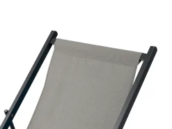 Sedia a sdraio pieghevole LOCRI II Metallo Grigio