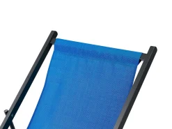 Sedia a sdraio pieghevole LOCRI II Metallo Blu