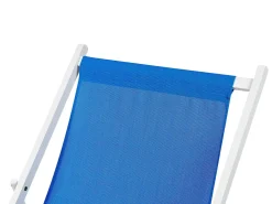 Sedia a sdraio pieghevole LOCRI II Metallo Blu