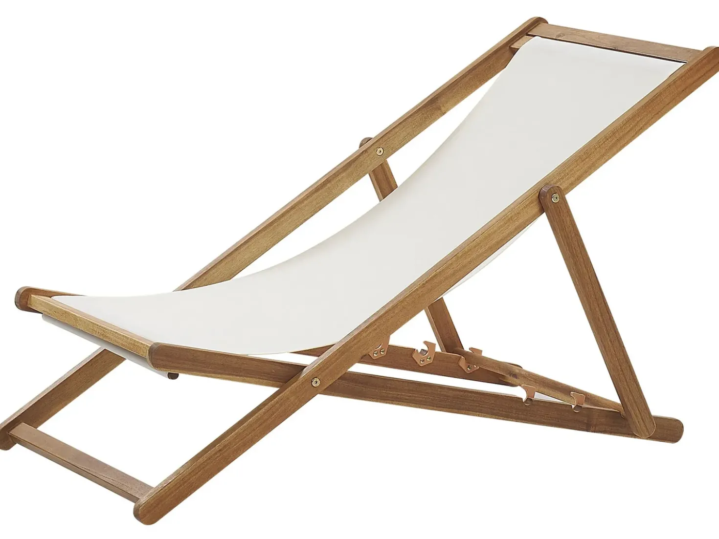 Sedia a sdraio pieghevole ANZIO Legno d'acacia Marrone chiaro