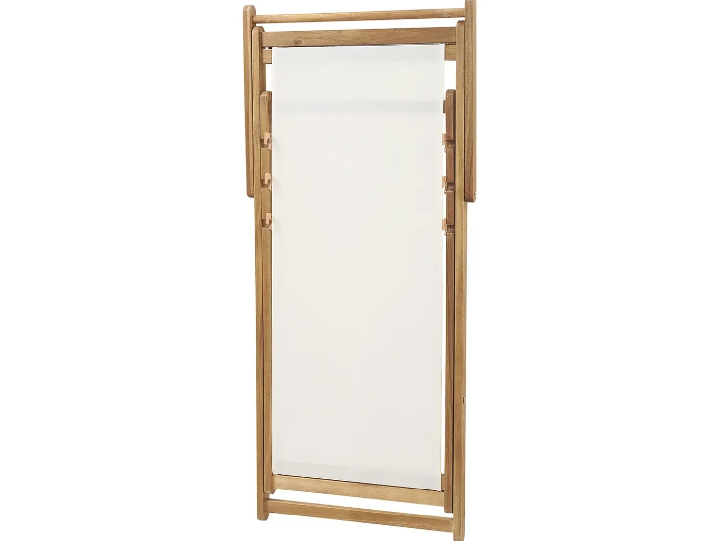 Sedia a sdraio pieghevole ANZIO Legno d'acacia Marrone chiaro