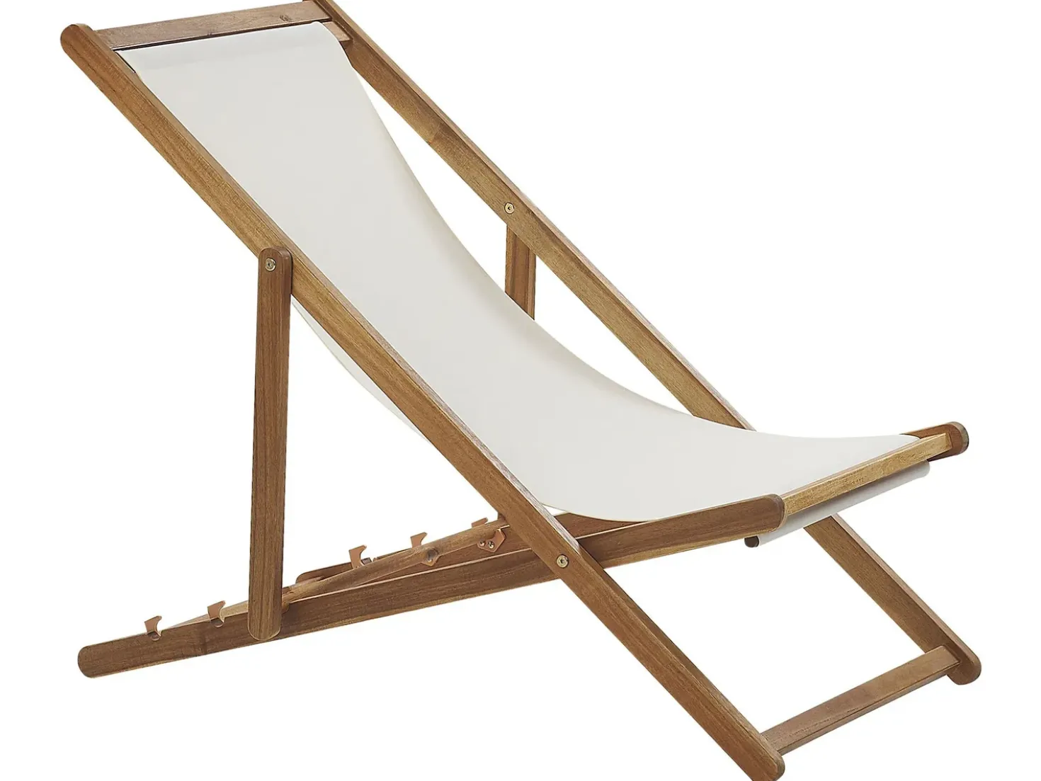 Sedia a sdraio pieghevole ANZIO Legno d'acacia Marrone chiaro