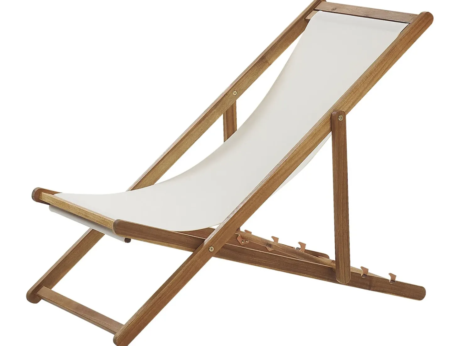 Sedia a sdraio pieghevole ANZIO Legno d'acacia Marrone chiaro