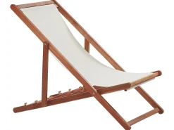 Sedia a sdraio pieghevole ANZIO Legno d'acacia Marrone scuro