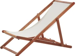 Sedia a sdraio pieghevole ANZIO Legno d'acacia Marrone scuro