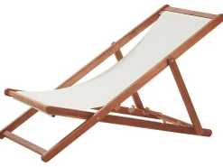 Sedia a sdraio pieghevole ANZIO Legno d'acacia Marrone scuro