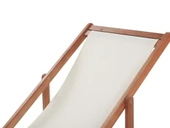 Sedia a sdraio pieghevole ANZIO Legno d'acacia Marrone scuro