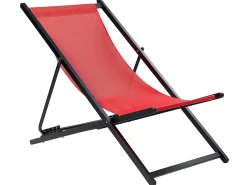 Sedia a sdraio pieghevole LOCRI II Metallo Rosso