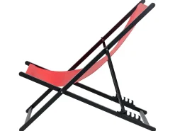 Sedia a sdraio pieghevole LOCRI II Metallo Rosso