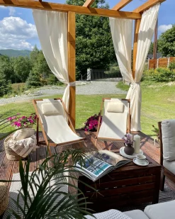 Sedia a sdraio pieghevole AVELLINO con Tessuti di Ricambio Legno d'acacia Marrone scuro