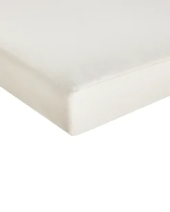 Sedia con cuscino MICCIANO Legno d'acacia Bianco sporco