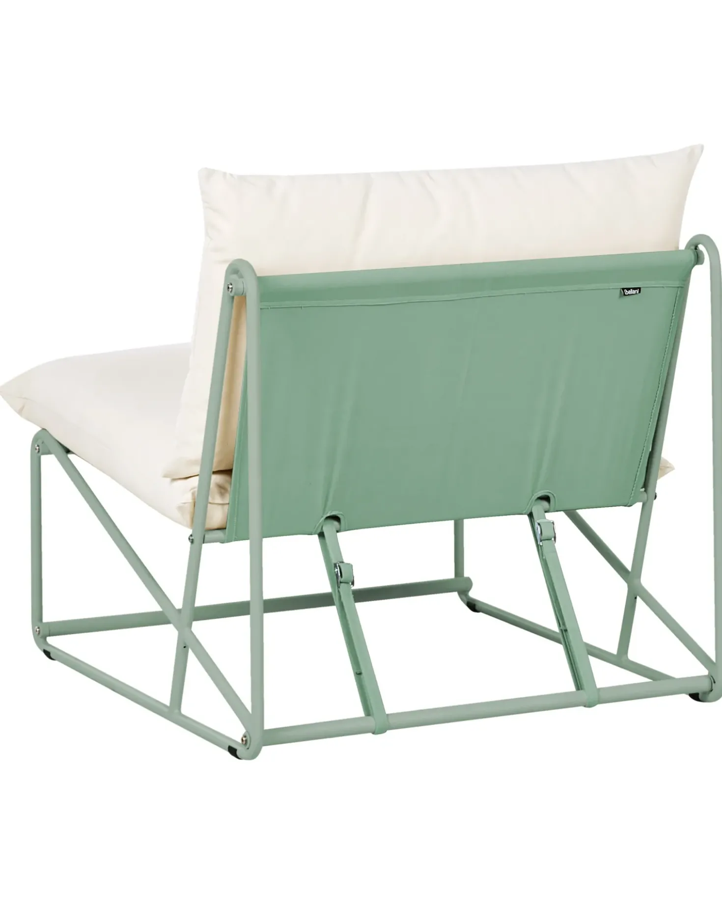 Sedia con cuscino PICO Metallo Verde