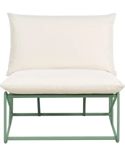 Sedia con cuscino PICO Metallo Verde