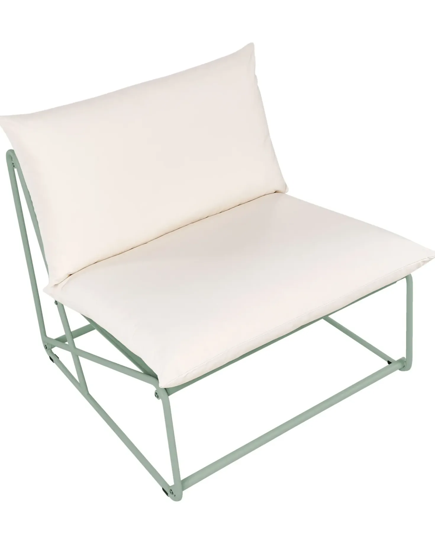 Sedia con cuscino PICO Metallo Verde