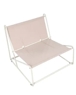 Sedia con cuscino PICO Metallo Beige chiaro