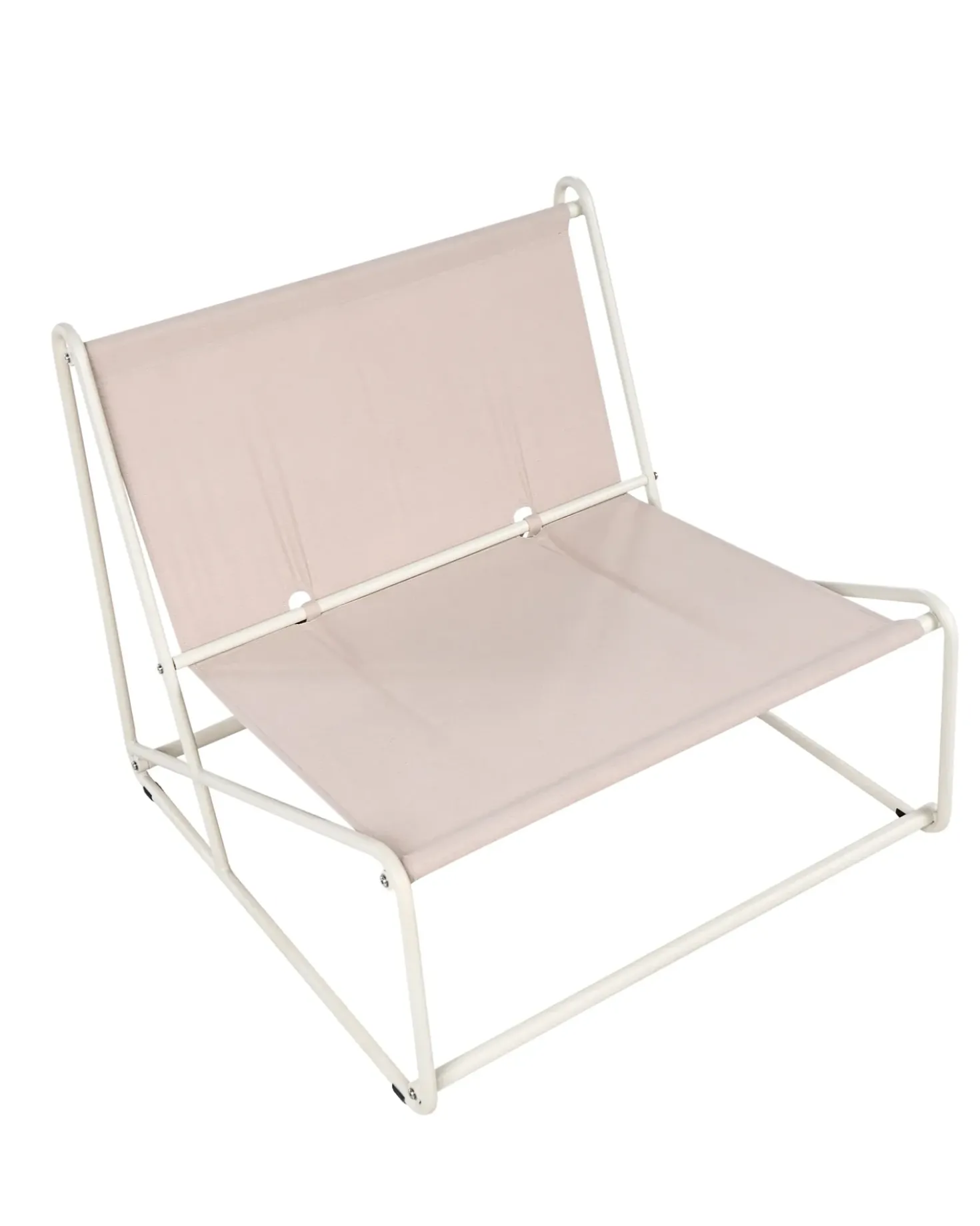Sedia con cuscino PICO Metallo Beige chiaro