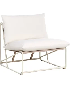 Sedia con cuscino PICO Metallo Beige chiaro