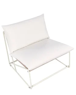 Sedia con cuscino PICO Metallo Beige chiaro