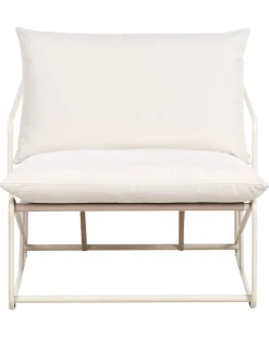Sedia con cuscino PONTE Metallo Beige chiaro