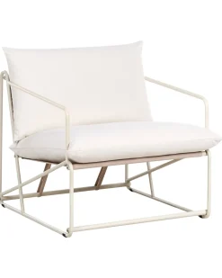 Sedia con cuscino PONTE Metallo Beige chiaro