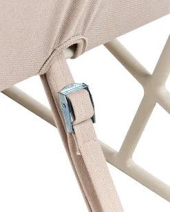 Sedia con cuscino PONTE Metallo Beige chiaro