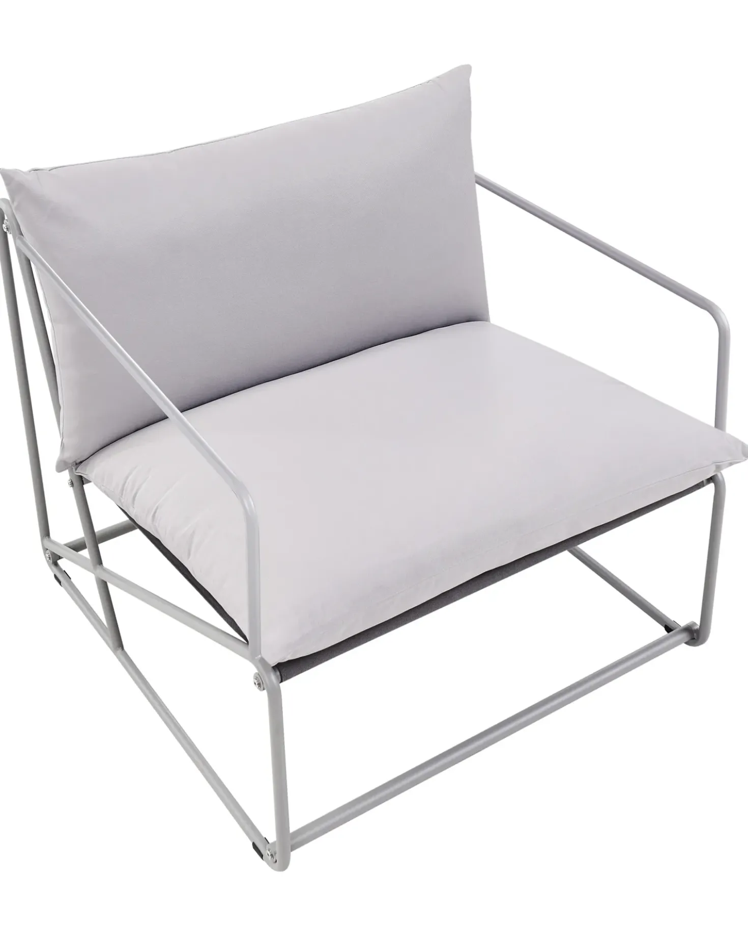 Sedia con cuscino PONTE Metallo Grigio