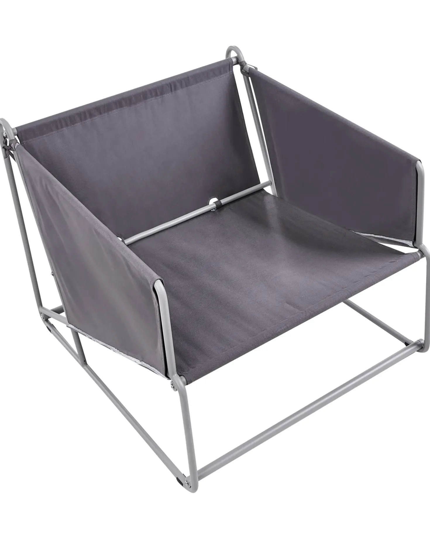 Sedia con cuscino PONTE Metallo Grigio