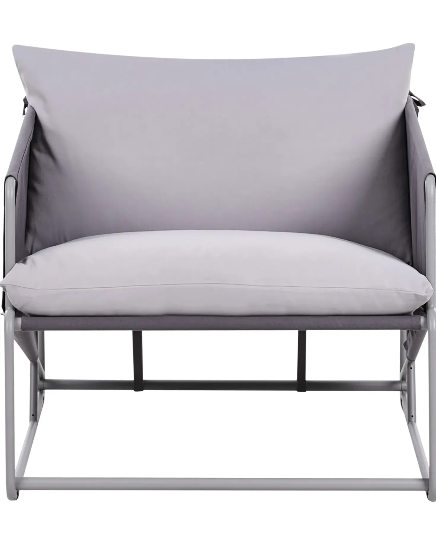 Sedia con cuscino PONTE Metallo Grigio