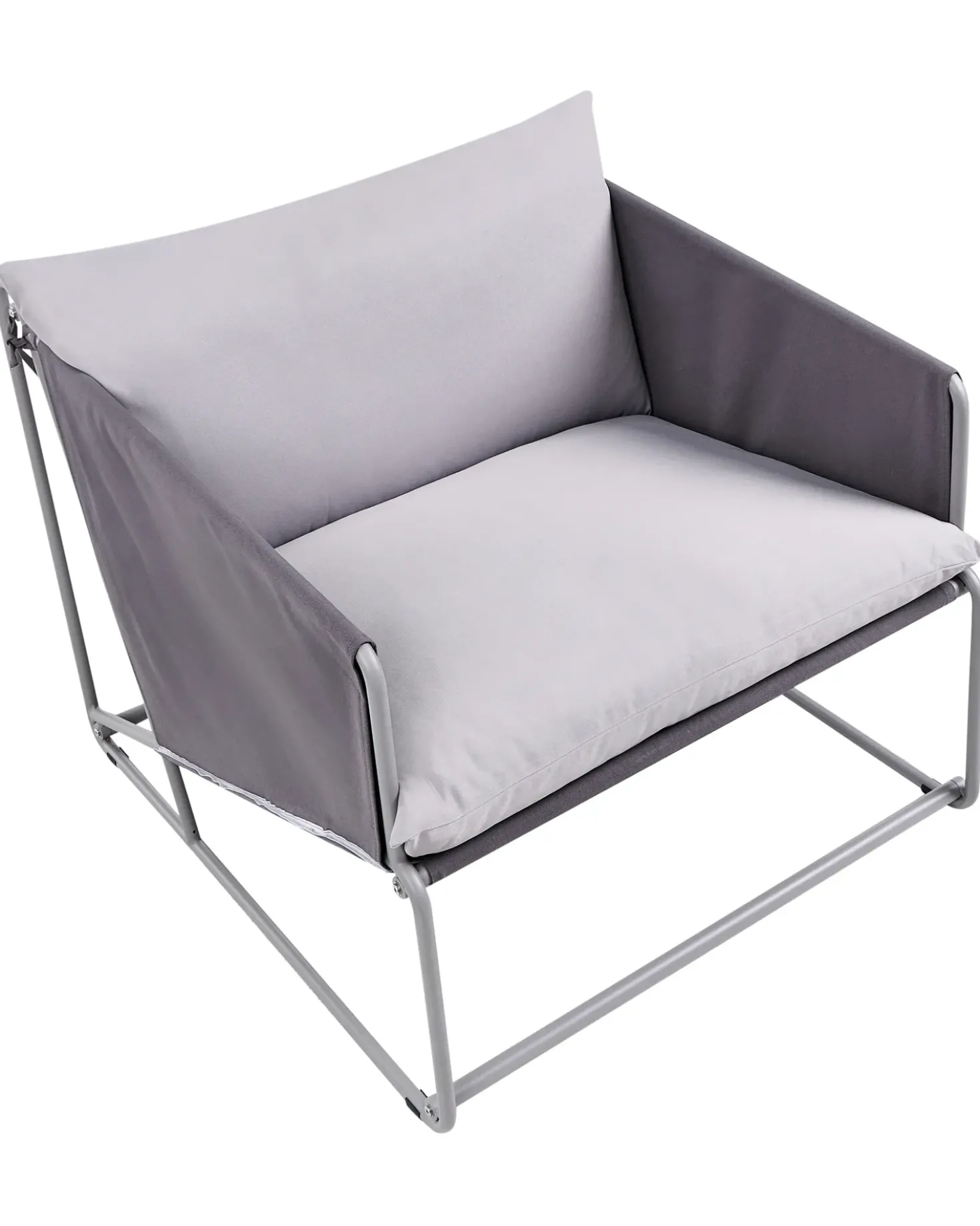 Sedia con cuscino PONTE Metallo Grigio