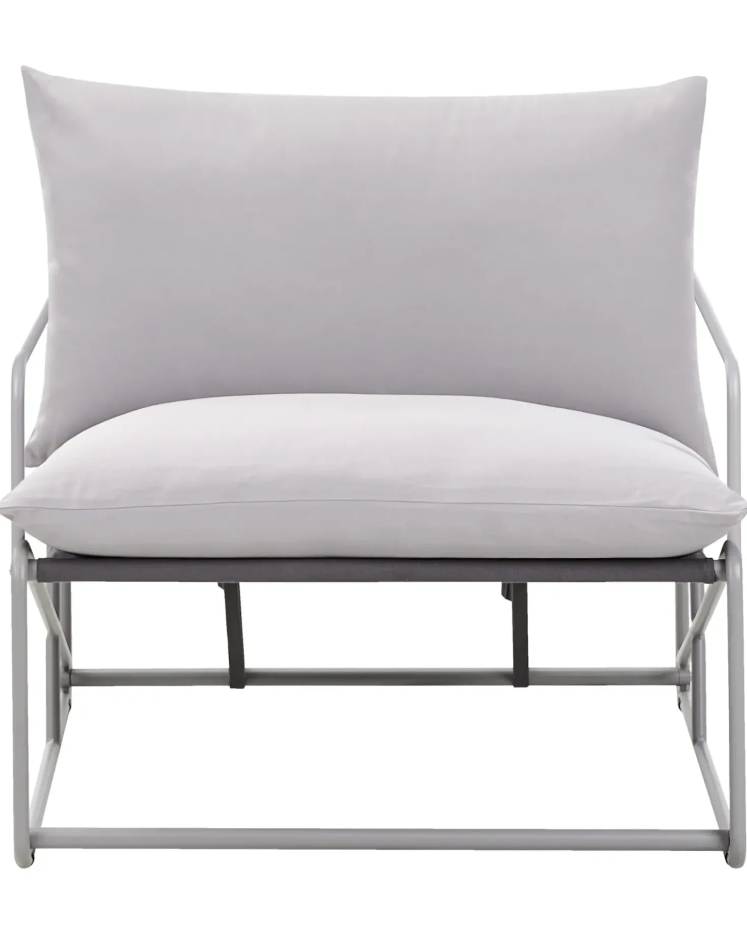 Sedia con cuscino PONTE Metallo Grigio