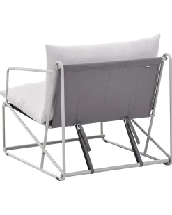 Sedia con cuscino PONTE Metallo Grigio