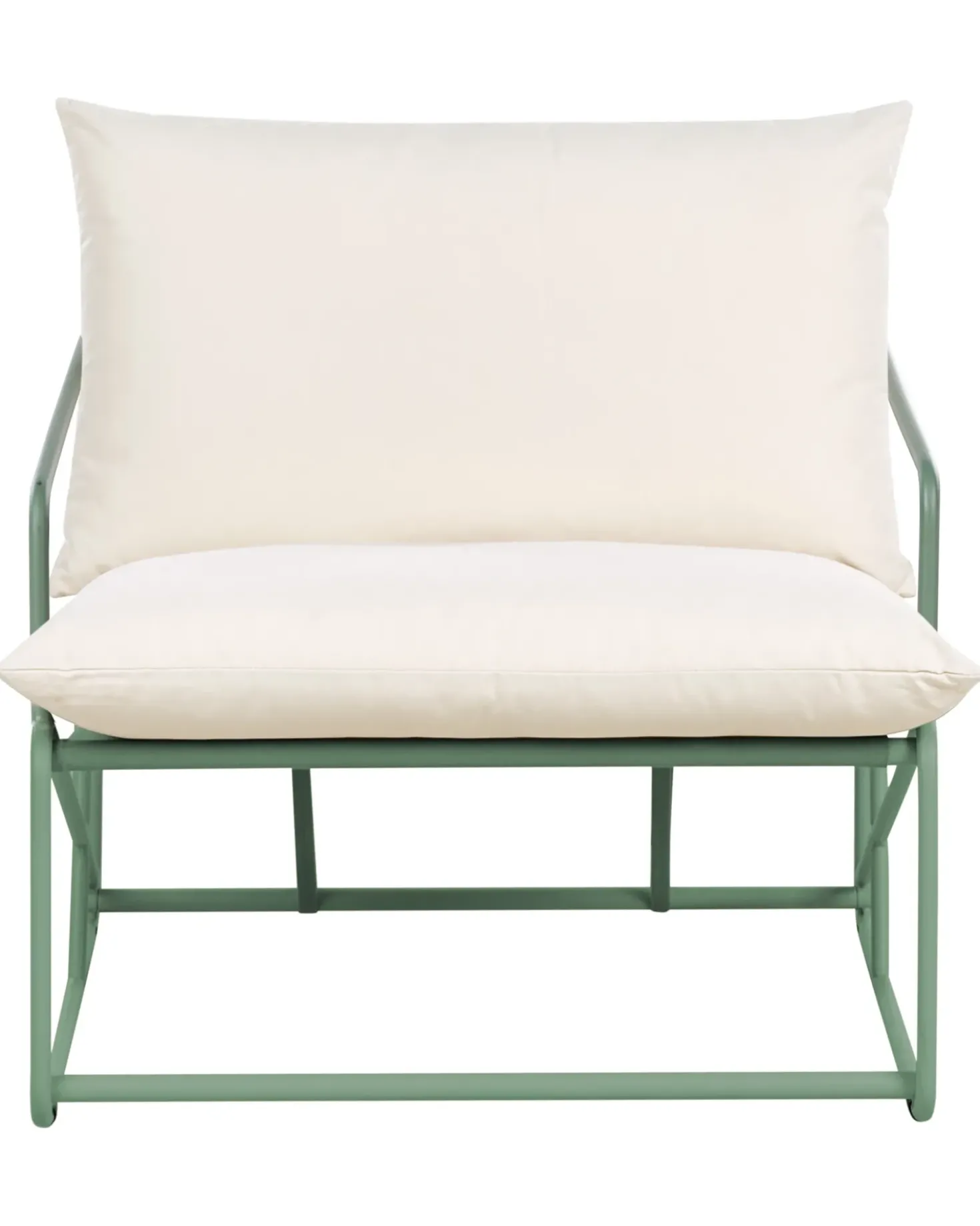Sedia con cuscino PONTE Metallo Verde