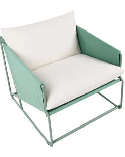 Sedia con cuscino PONTE Metallo Verde