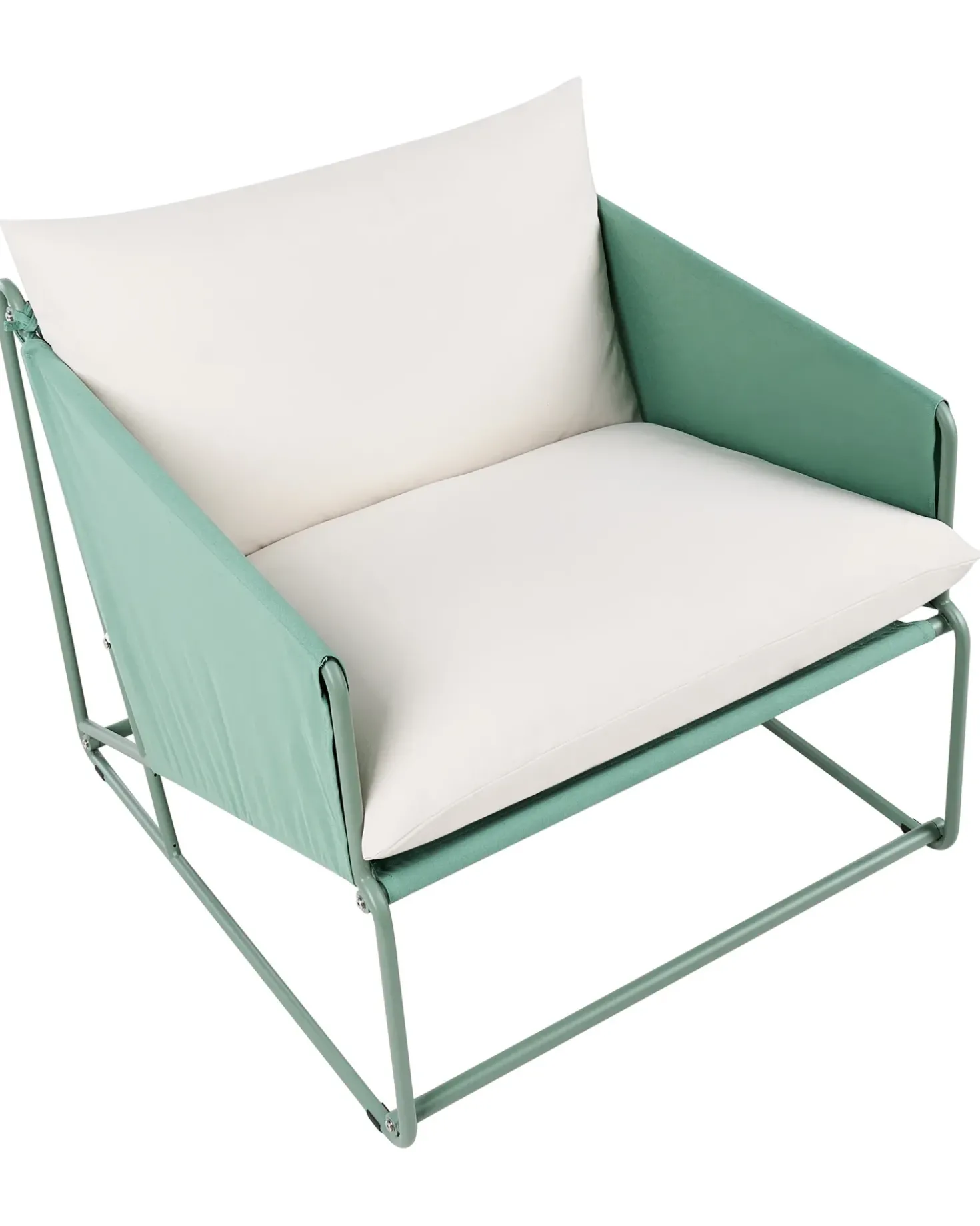 Sedia con cuscino PONTE Metallo Verde