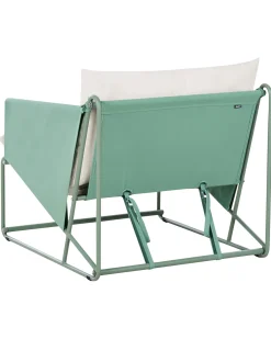 Sedia con cuscino PONTE Metallo Verde