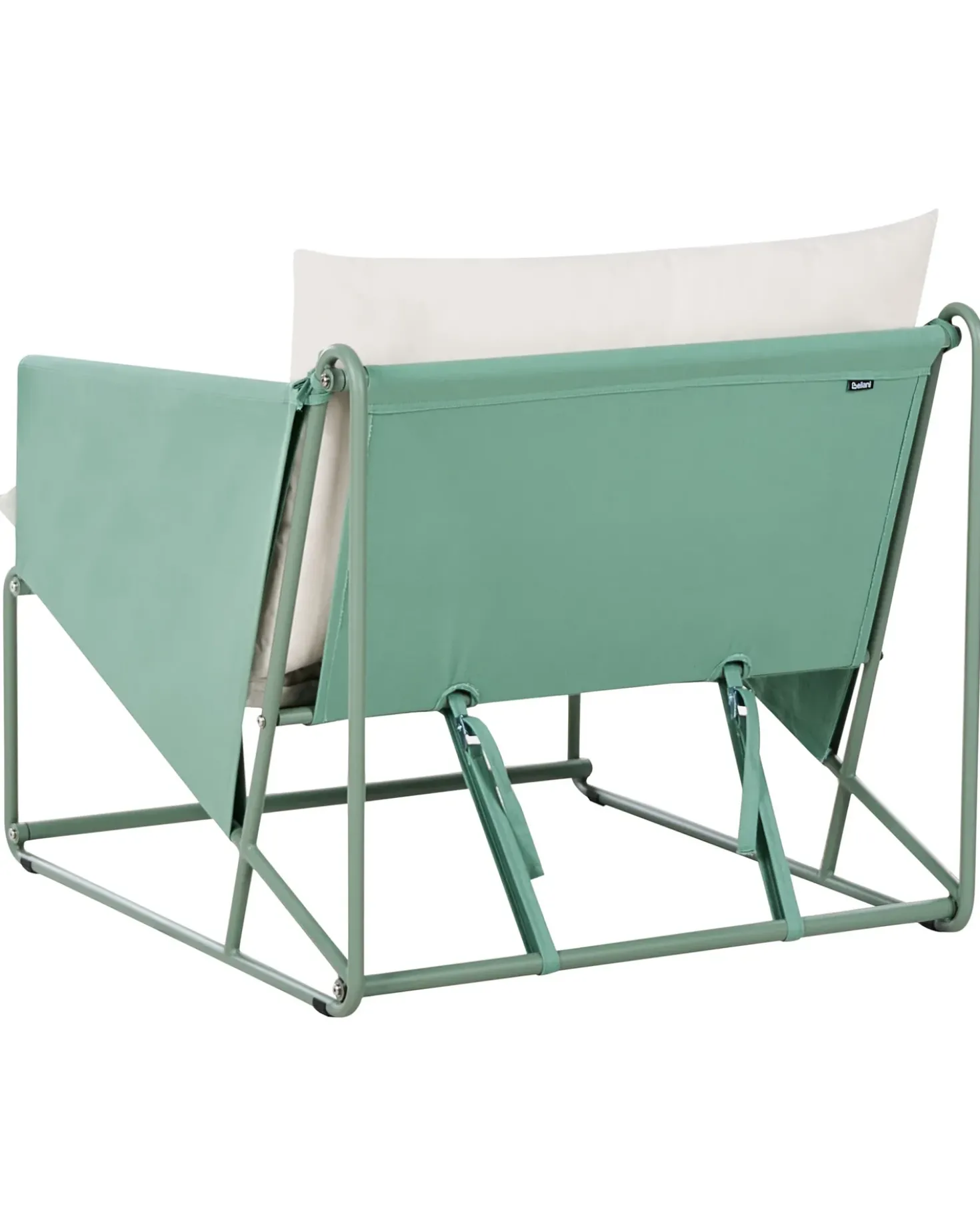 Sedia con cuscino PONTE Metallo Verde
