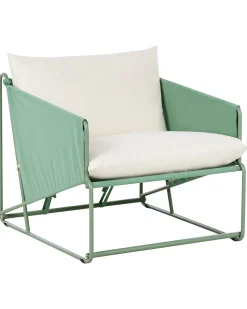 Sedia con cuscino PONTE Metallo Verde
