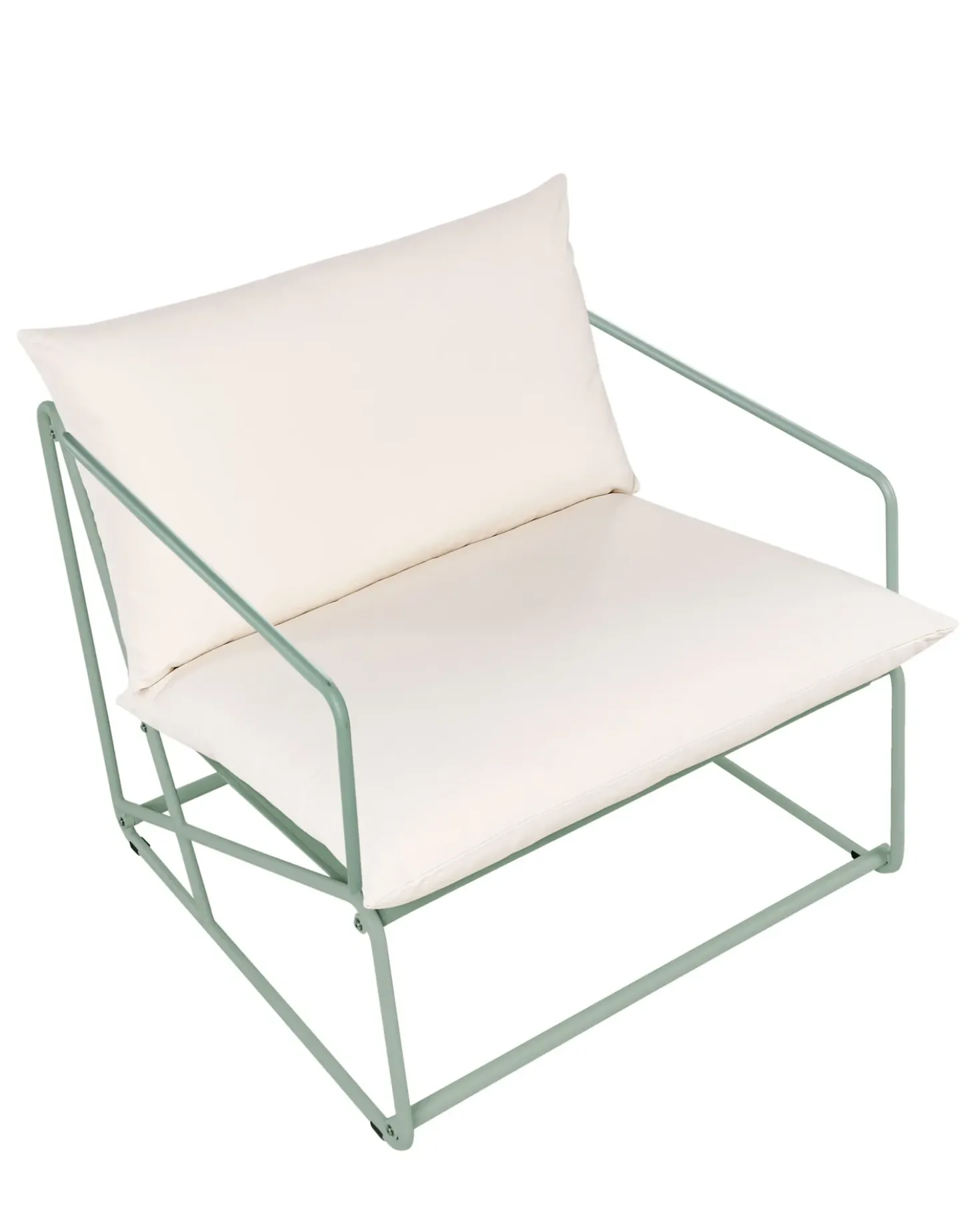 Sedia con cuscino PONTE Metallo Verde